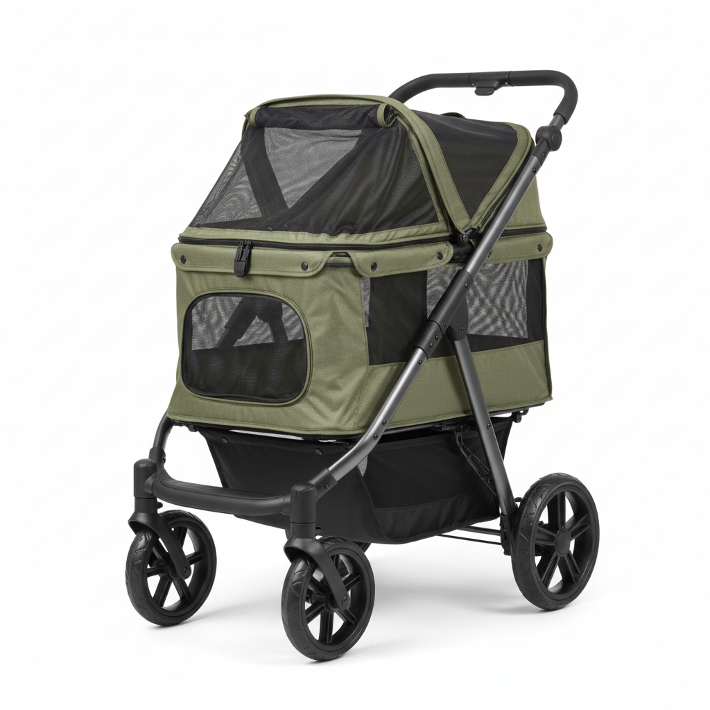 All-Terrain Multi-Pet Stroller (No-Zip/Heavy Duty)