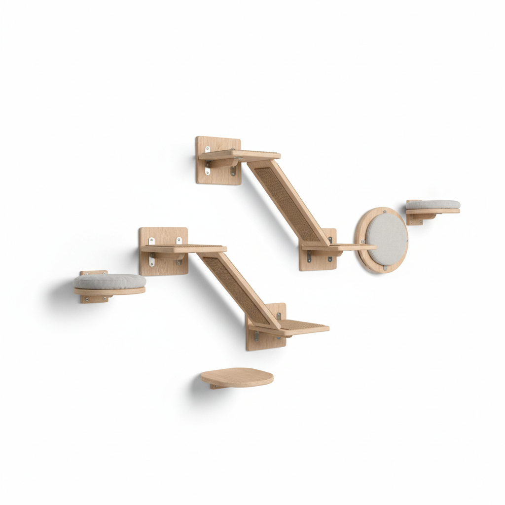 Wall-Mounted Cat Mod Climbing Modular Set